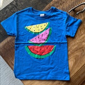 Blue Watermelon Graphic Kids T-Shirt